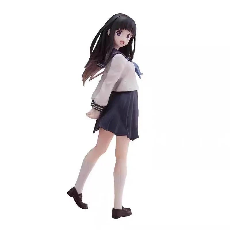 17cm Anime Hyouka Chitanda Eru Jk Uniform Figures Car Computer Case Decoration Model Doll Trendy Toy Gifts Collectible
