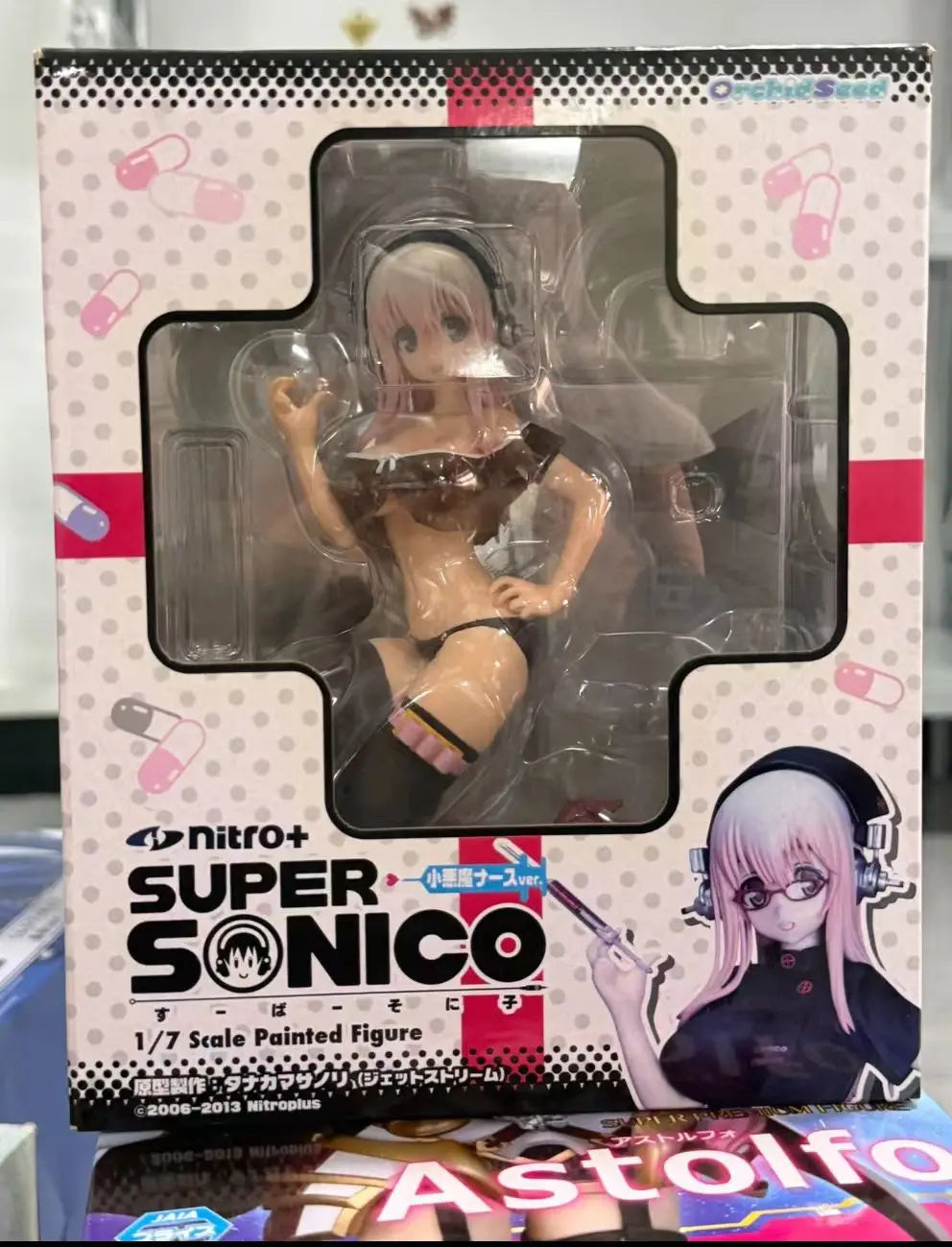 【In Stock Original 】SUPER SONICO Orchid Seed 17cm PVC Anime Action Figure Collectible Model Collection Limited Gift Toys