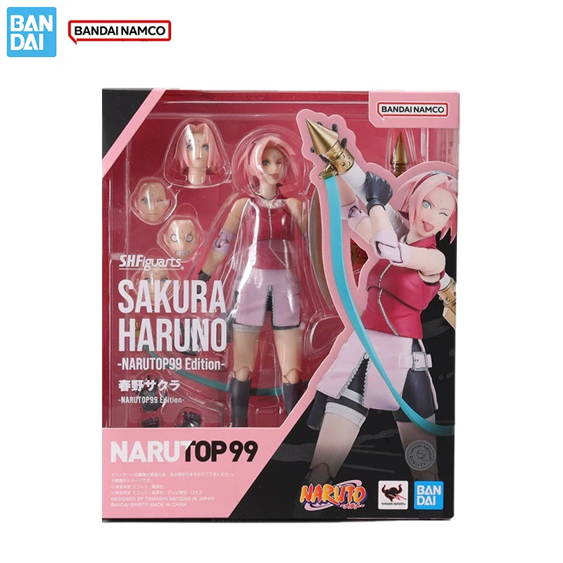 Bandai Original Echte Figur Naruto Modell Kit SHF Sakura Haruno NarutoP99 Sammlung Action Figur Modell für Kinder Spielzeug Geschenke