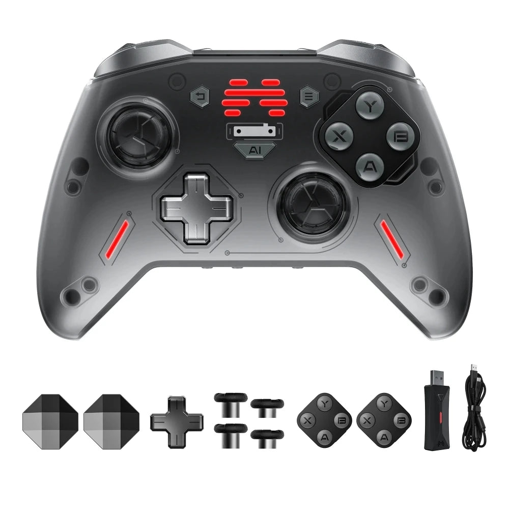 BEITONG Zeus 2 Elite Gaming Controller Hall Effect Trigger Mechanical Buttons Changeable Components for PC/NS Wireless Gamepad