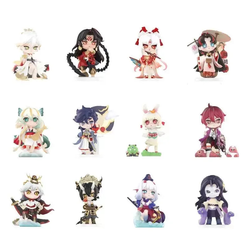 Authentic POPMART Onmyoji Series Blind Box Figure Chic Collector's Item Desktop Accent Premium Present for Onmyoji Devotees