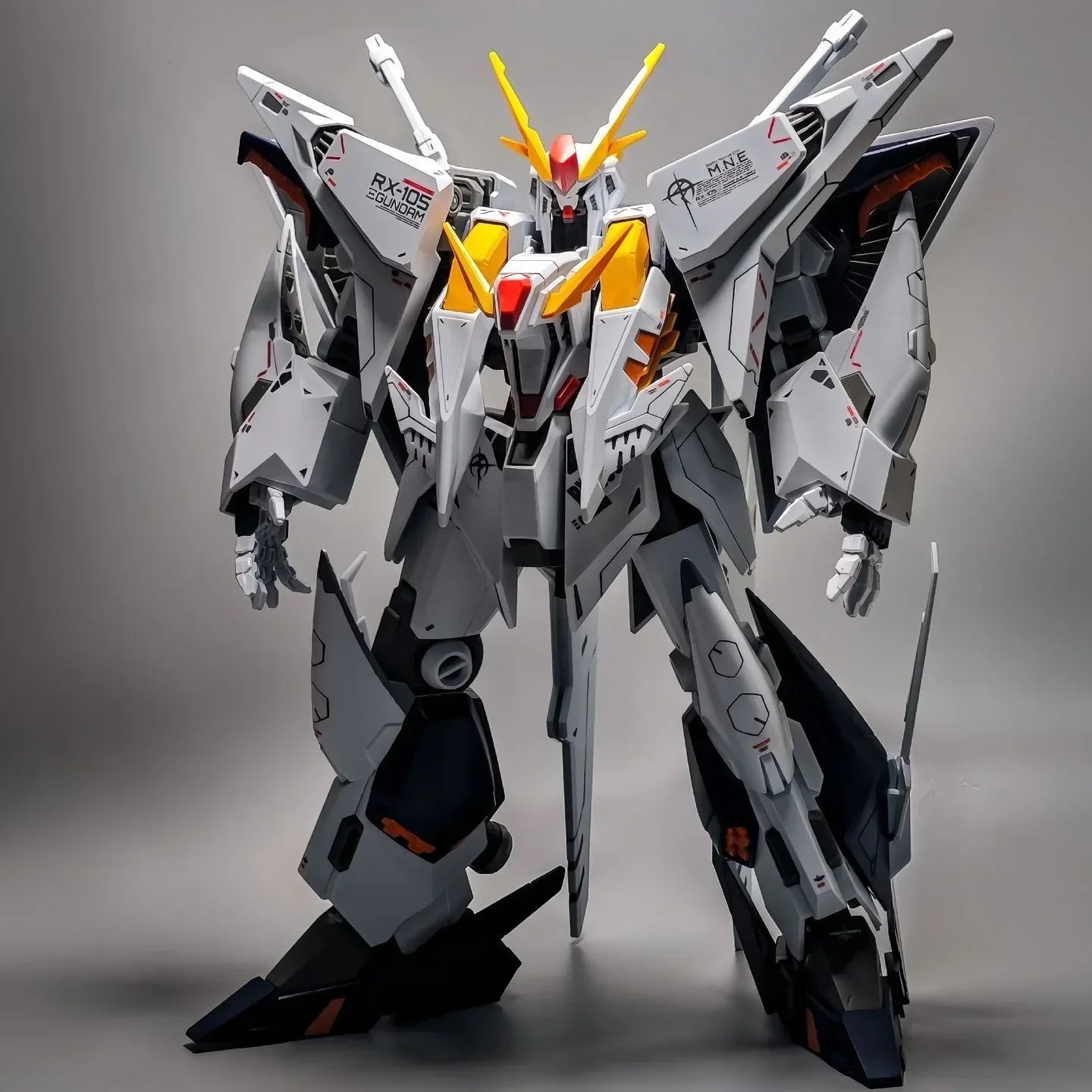 In Stock JUJIANG HG RX-105 XI 1/144 Assembly Model Kit Action Figure Robot Toy for Hobby Kids Collection Plastic Model Gift