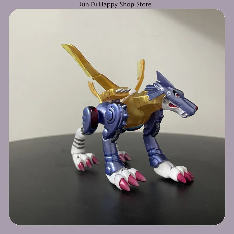 Digimon Metal Garurumon Anime-Figur Statue Schreibtisch-Auto-Innendekoration Geschenk-Sammlerstück