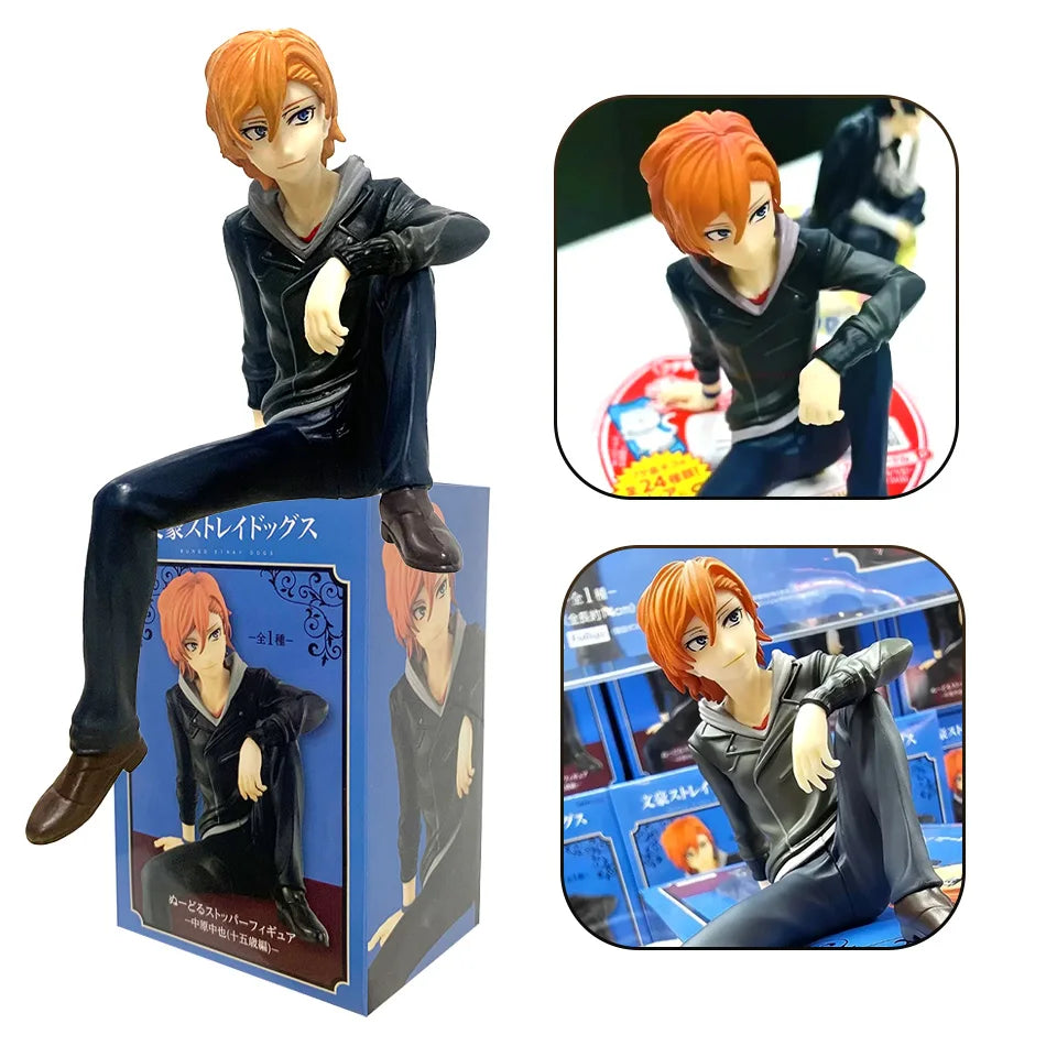 24cm Japanese Anime Dazai Osamu Figurine Bungo Stray Dogs Action Figures PVC Model Collection Peripheral Toys Birthday Gifts