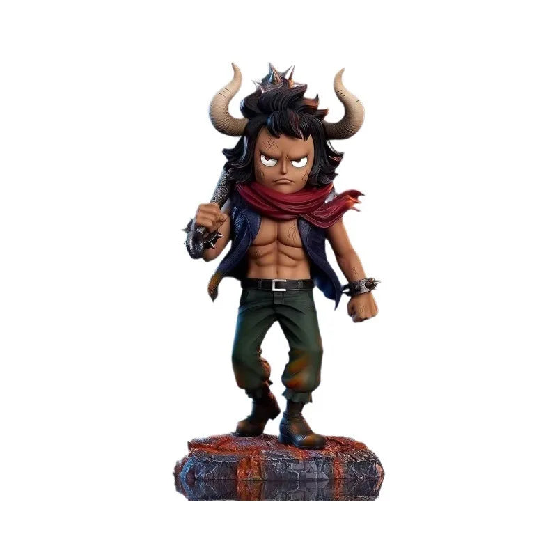 23cm One Piece Kaido Anime Figures Childhood Series Manual Model Pvc Action Figure Collection Ornament Toy Children Gift