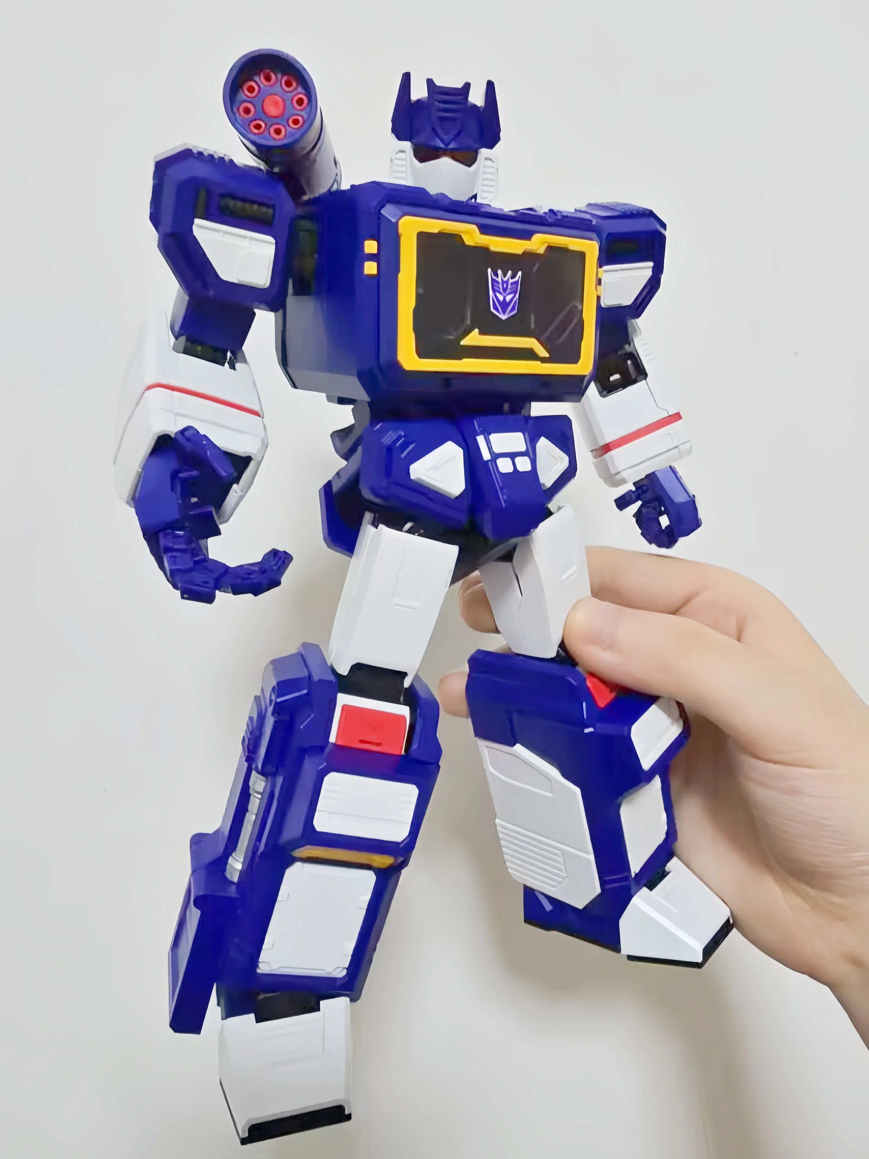 New Sale Blokees Transformers Action Edition Soundwave Toys Lighting Sounding Assembled Action Figures Movable Model Gift Toy