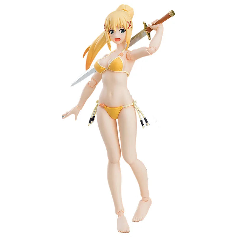 GSC Original Figma Blessings on This Wonderful World! Darkness & Swimsuit Anime Action Figures Toys for Boys Christmas Gift