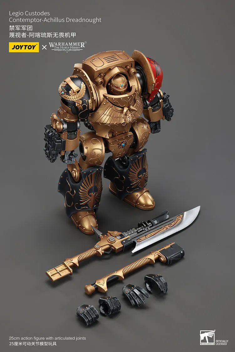 JOYTOY Warhammer „The Horus Heresy“ Legio Custodes Contemptor-Achillus Dreadnought Actionfiguren Dekoration Originalkollektion