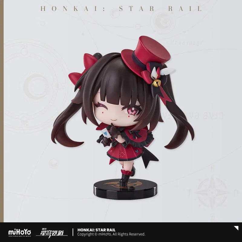Honkai Star Rail Genuine Peripherals Action Figures Toys March 7th Dan Heng Q-version Sitting Toy Gift EX CASHAPON Original