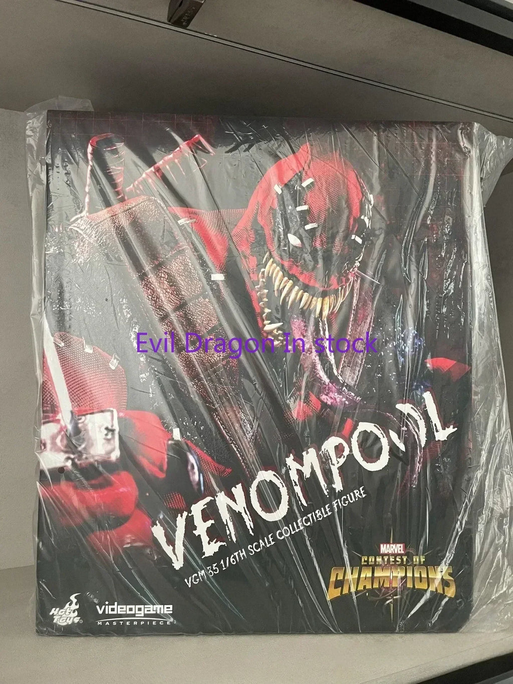Original Marvel Venom Pool Action Figure Toy Movie Character Portrait Model 1:6 36.5cm Collectible Gift in stock