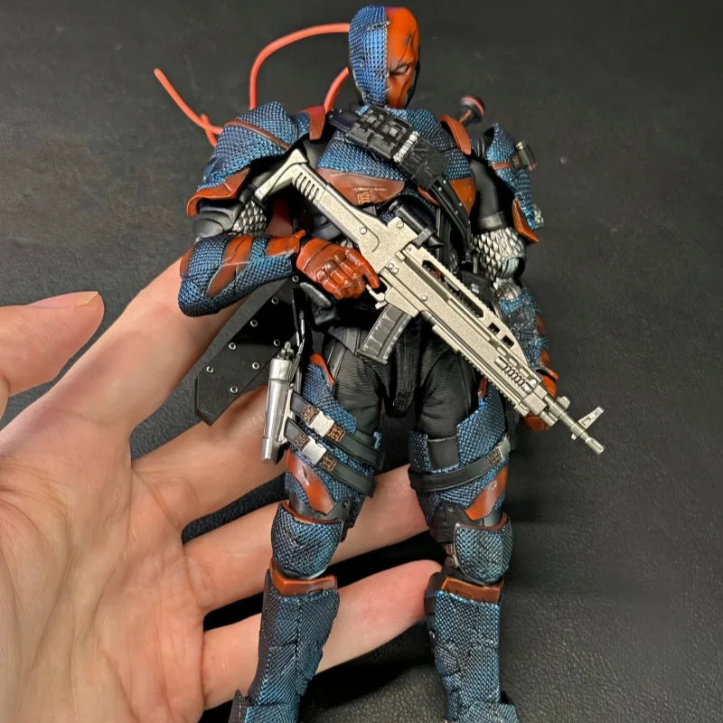 Lpzz Toys Arkham Knight 1/12 Figure Series V8 Suit Batman Action Figure Deathstroke Super Man Statue Colletion Desk Decor Gift