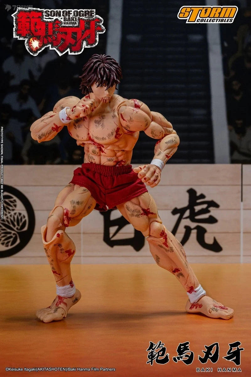 【In Stock】Storm Collectibles Hanma Baki Super-movable Model Injured BAKI Boy 1/12 Model Collect Limited Version of The Venue