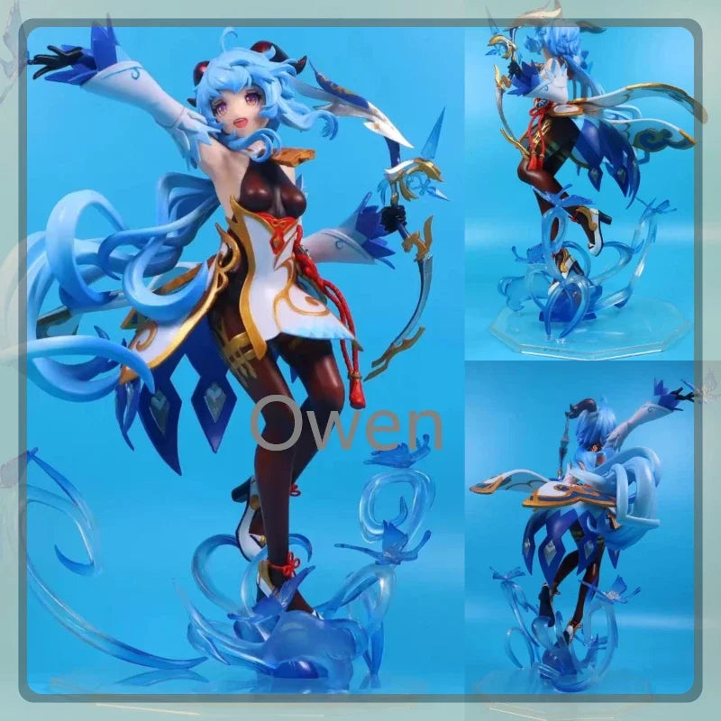 Mobile Game Furina Anime Ganyu Beautiful Girl Genshin Impact Figures Hu Tao Action Figure PVC Collection Birthday Decoration Toy