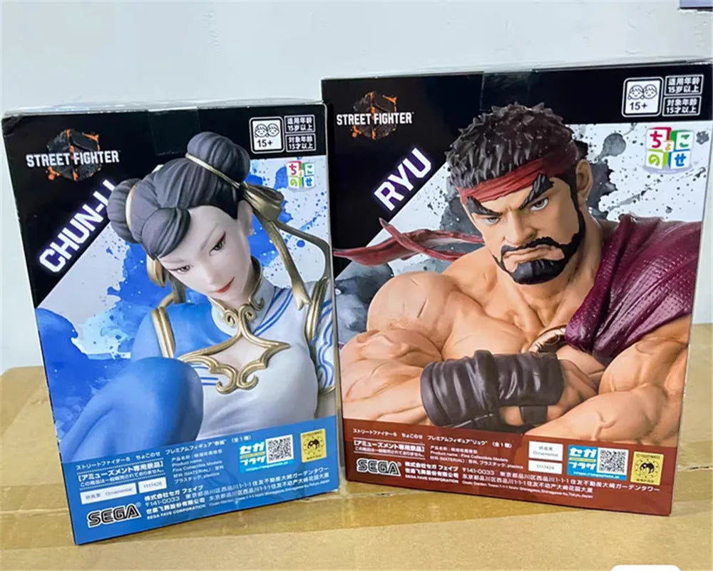 Sega Pm Street Fighter 6 Chun-Li Ryu Action Figure Anime Pvc Model Statue Gk Collectible Toys Desktop Decorative Ornaments Gifts