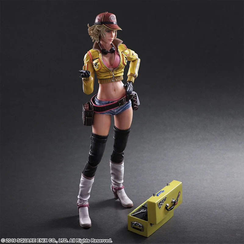 25 cm große, handgefertigte Figur aus Final Fantasy XV, Charakter „Mechanic Cindy Aurum“ (PA Reform Game), Anime-Figur, hübsches Mädchen, Trend-Dekoration, Spielzeug, Geschenk