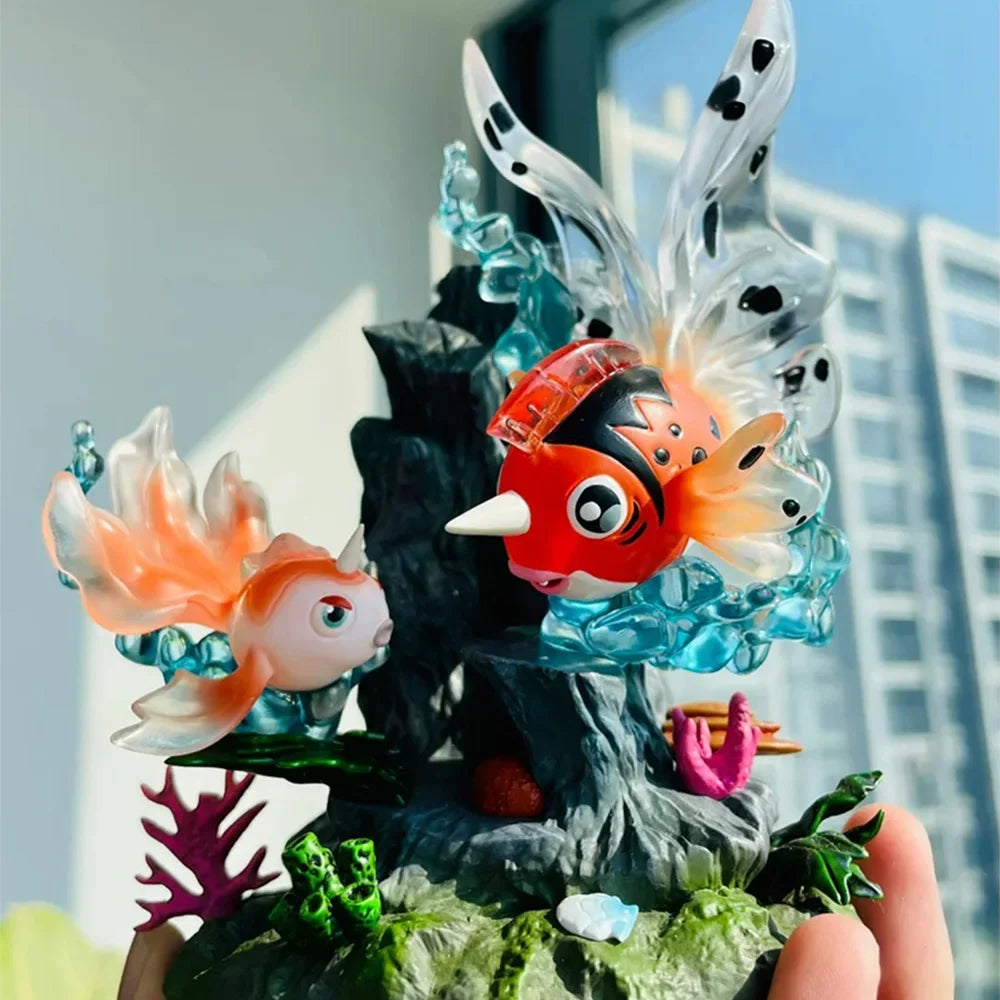 Pokemon Figure 119 Seaking 118 Goldeen Action Figures Gk Statue Collectible Model Ornament Figurine Desk Decor Toy Surprise Gift