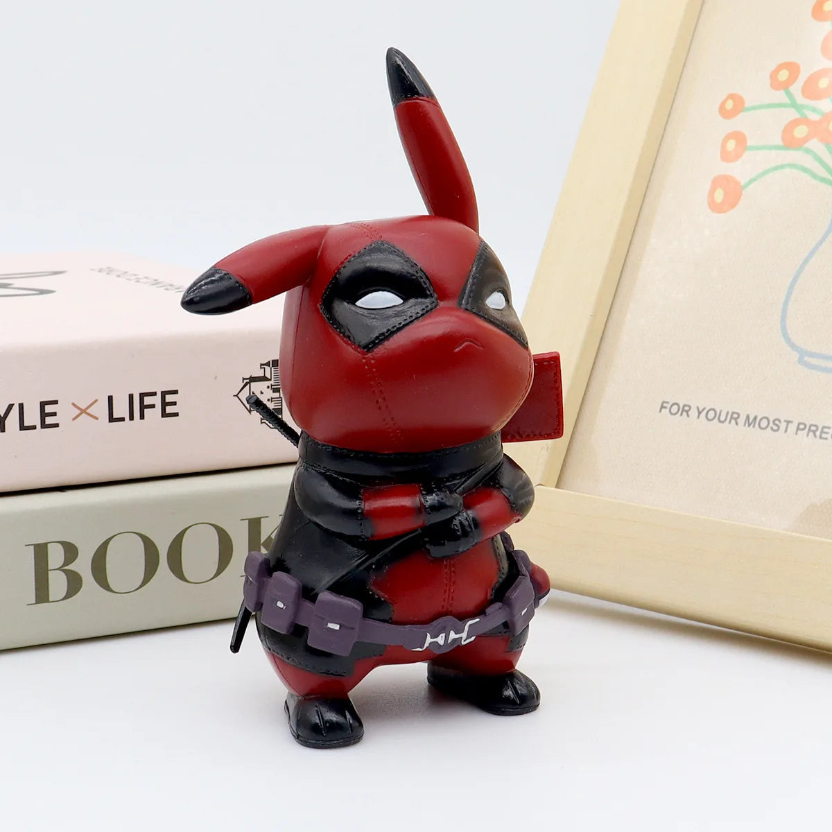 Пикачу Cos Deadpool фигурка Q-версия Пикачу екшън фигурки статуя модел декорация за бюро колекция кукли играчки коледен подарък