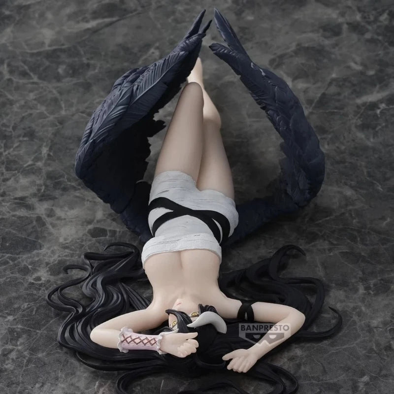 In Stock Bandai Original Banpresto Overlord Relax Time Roll Bandage Ver Albedo 20Cm Action Figurine Model Collections Gifts Toys