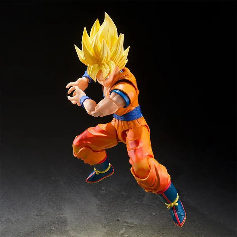 In Stock Genuine Bandai Dragon Ball Model Kit SHF Super Saiyan Son Goku The Games Begin Anime Action Figure Collection Model Toy