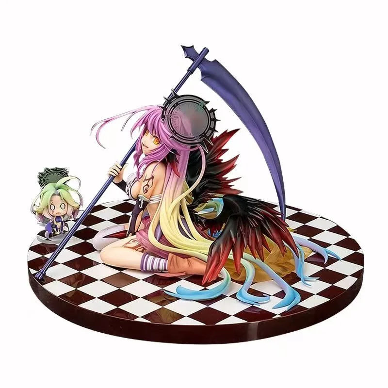 15cm No Game No Life: Zero Azriel Shiro Jibril 1/7 Great War Ver. Phat Anime PVC Action Figure Toy Game Collectible Model Doll