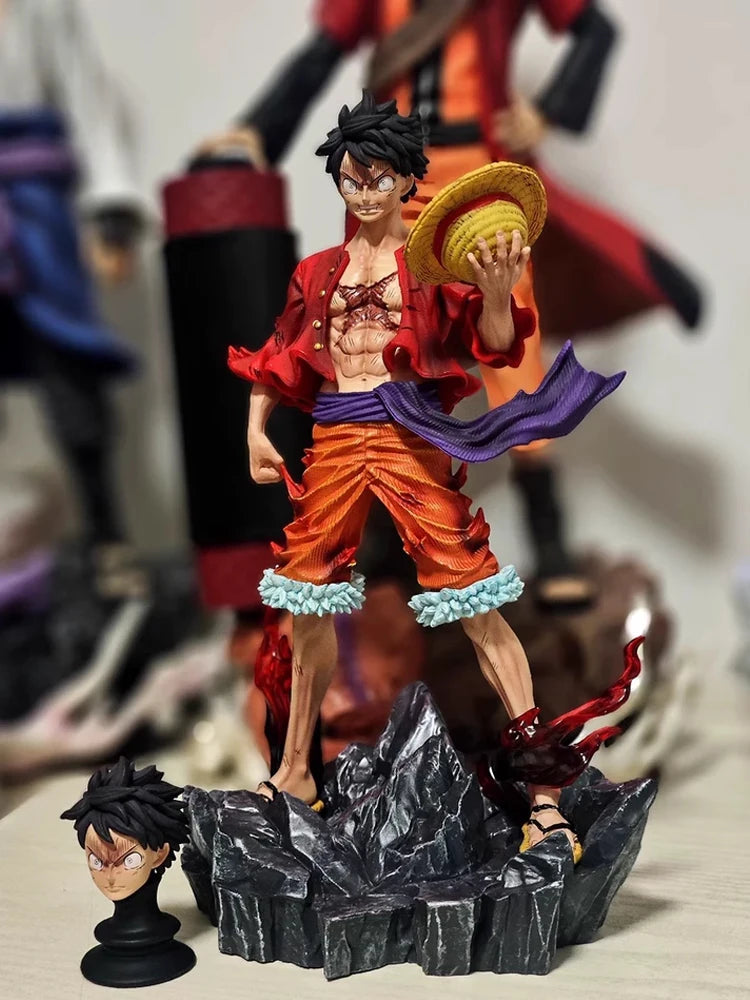 24 см Аниме One Piece Luffy Аниме фигурка Четирима императори Monkey D. Luffy екшън фигурка PVC колекционерски модел кукла играчки
