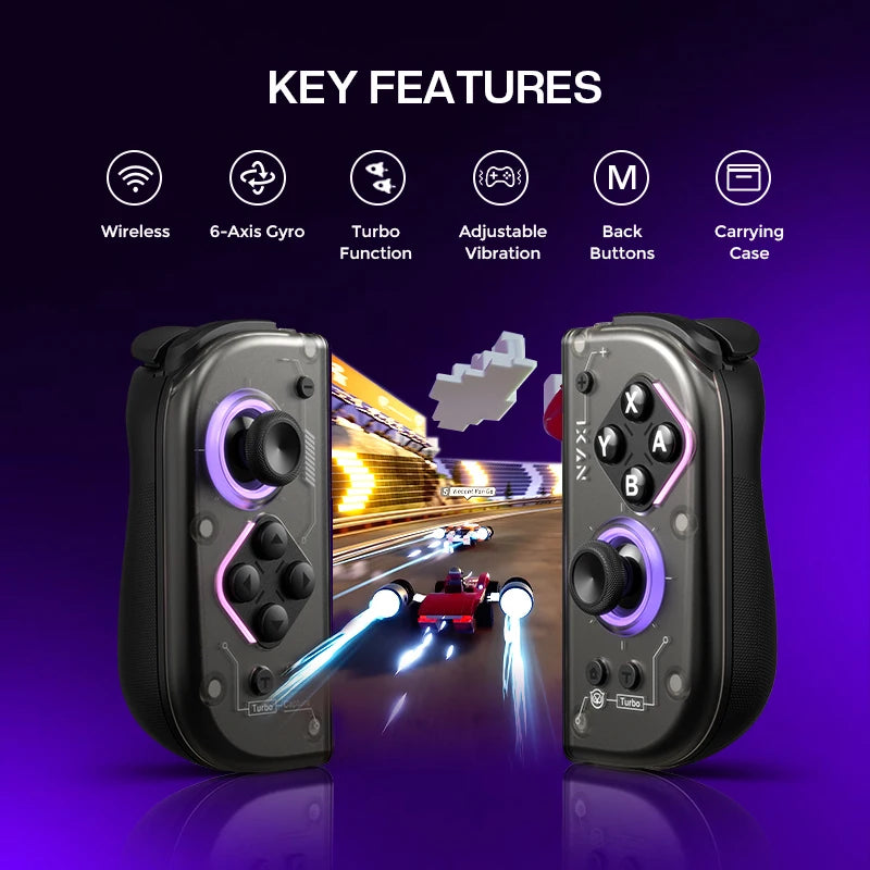 NYXI-Hyperion 2 Wireless Game Controller Dual Hall Joycon Gamepad Compatible with Nintendo Switch 2 Switch OLED And Switch Lite
