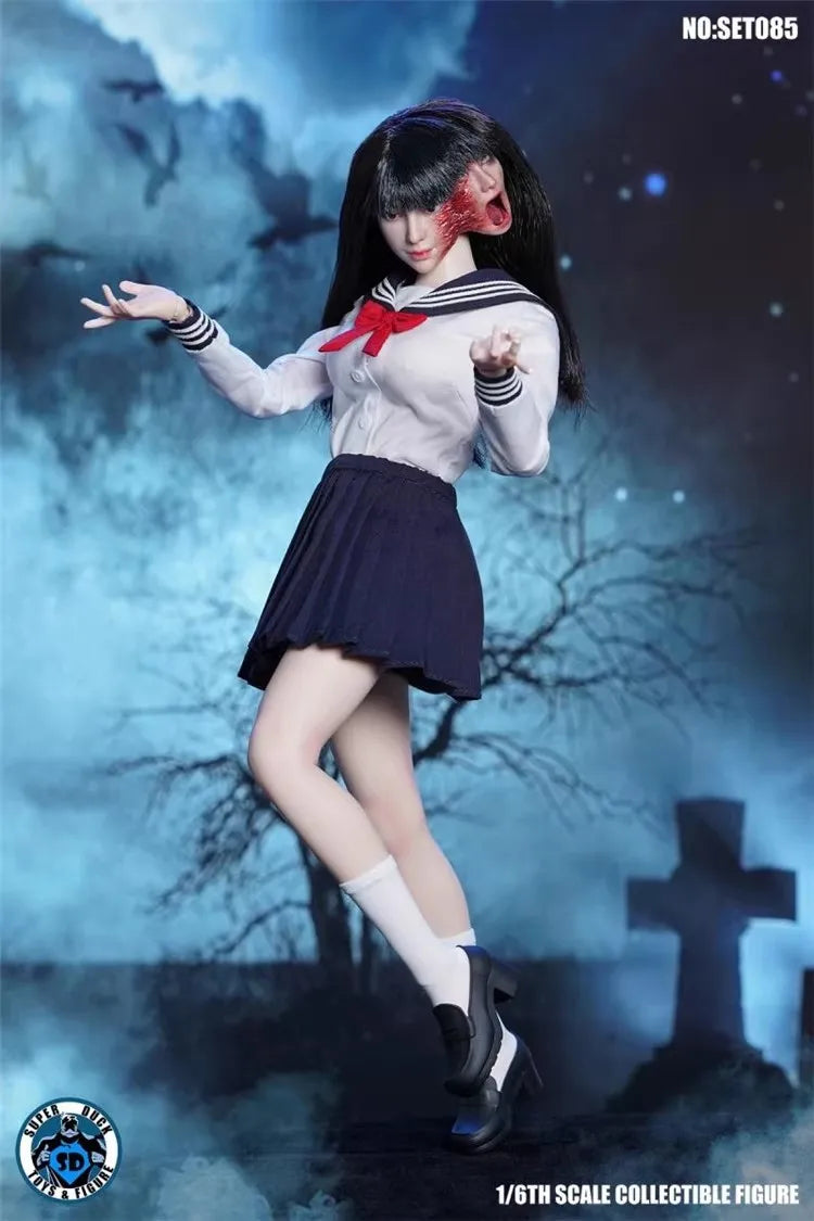 SUPER DUCK SET085 1/6 Soldier Horror Girl Full Set 12'' Action Figure Model Toy In Stock