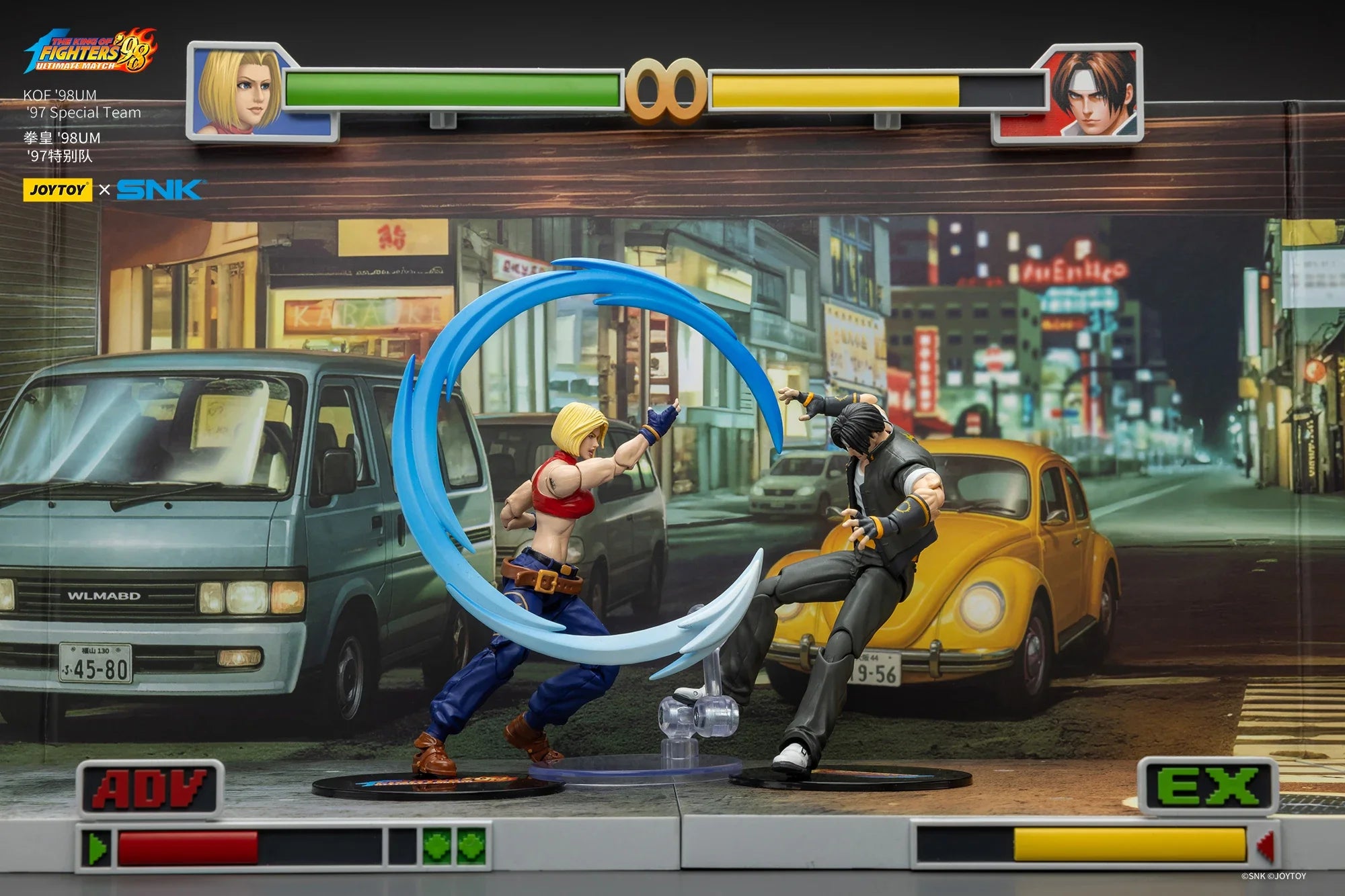 JOYTOY KOF '98UM '97 Special Team Ryuji Yamazaki Billy Kane Blue Mary Action Figure Model Toys Collection Kit  Gift