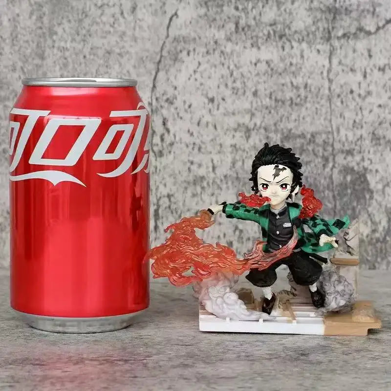 Hot 8-10CM Anime Demon Slayer Figure Kamado Tanjirou Agatsuma Zenitsu Nezuko Action Toy Warrior PVC Model Collectibl Toy Gifts