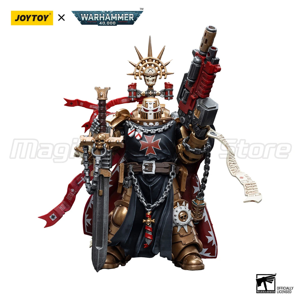 【MT】JOYTOY 1/18 Action Figure Warhammer 40K Black Templars High Marshal Helbrecht Model Toy Gift Collection
