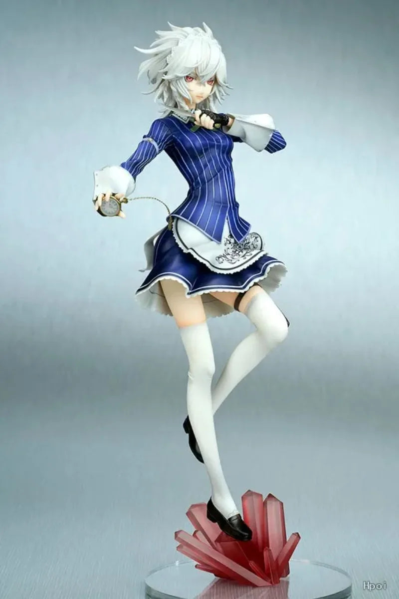 100% Original:Touhou Project Izayoi Sakuya 23cm PVC Action Figure Anime Figure Model Toys Figure Collection Doll Gift