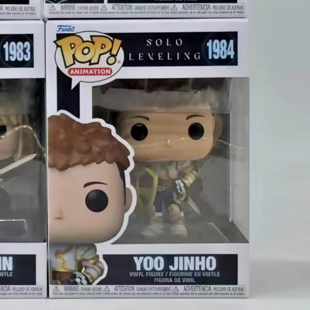 Anime Solo Leveling Figure Igris Cha Hae-In Yoo Jinho Funko Pop Vinyl Figures Collectible Limited Edition Figurine Toy Gift