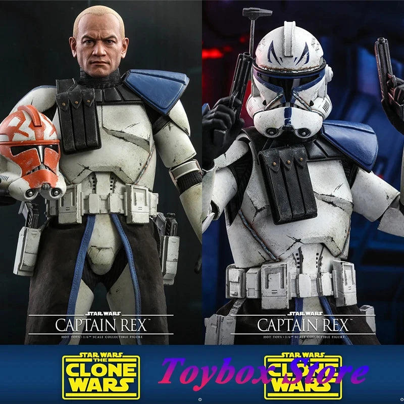 HOTTOYS HT 1/6 TMS018 Captain Rex Collectible Action Figure Star Wars: The Clone Wars Fiction Movie Simulation 12" Male Soldier