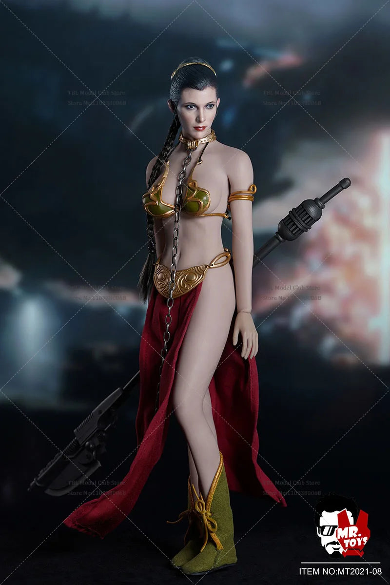 MT2021-08 1/6 Scale Leia Planet Princess Head Sculpture Clothes Accessories Set Fit 12'' PH S12D Female Action Figure Body
