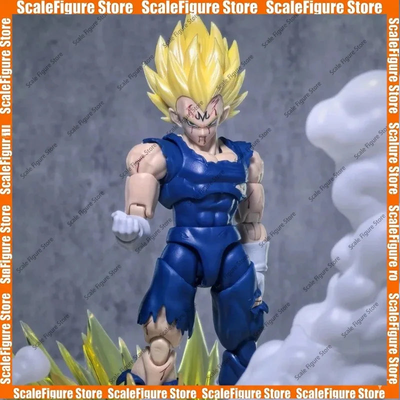 IN Stock Black Hole Toys & TK Dragon Ball SHF Super Saiyan SSJ Majin Vegeta Full Power Anime Action Figures Models Gifts Kid Toy