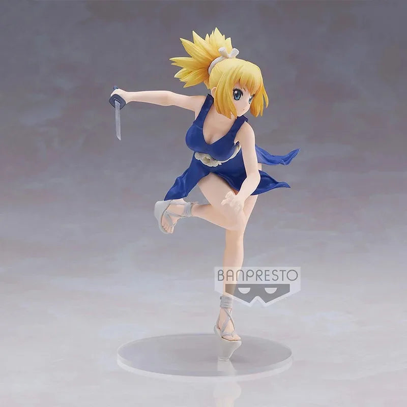 Bandai Original Banpresto Anime DR. STONE Amber Actionfigur Sexy Mädchen Kohaku Figur Sammlung Modell Spielzeug Puppe Ornamente Geschenk