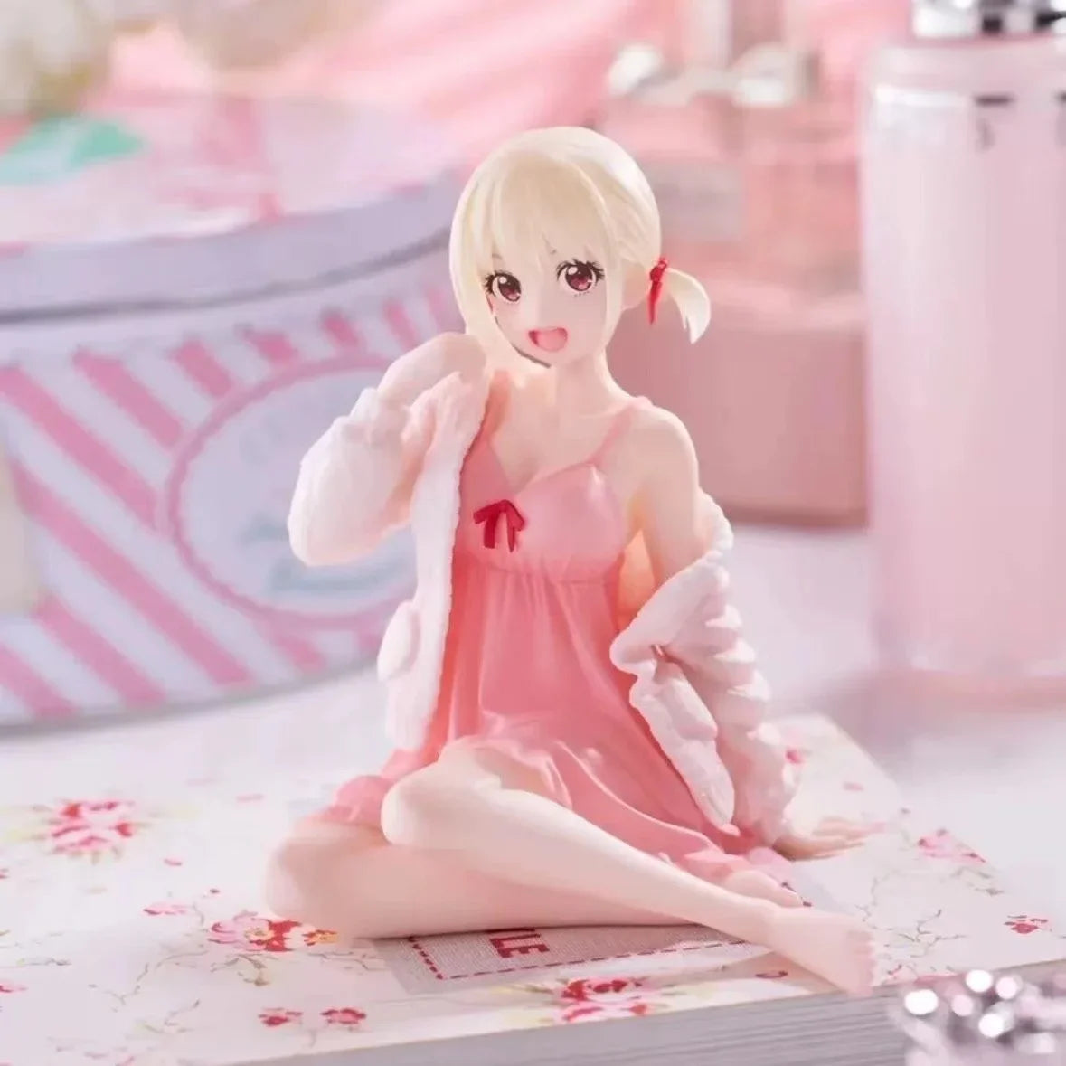 Lycoris Recoil Аниме Фигурки Nishikigi Chisato Кукла Екшън Фигурка Лолита Сладко Момиче Декорация Модел Играчки за Подарък