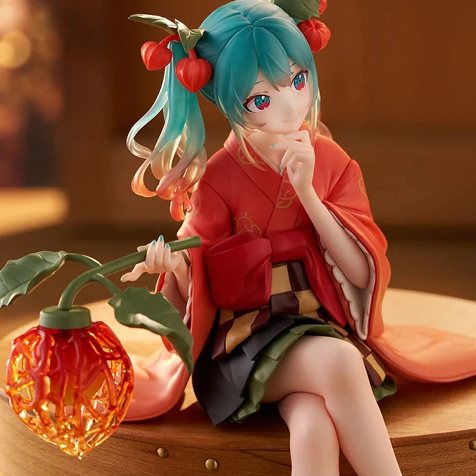 Lantern Fruit Cherry Chuyin Handmade Cute anime Beautiful Girl Hatsune Miku Figure PVC Model Cartoon Peripheral Birthday Gift