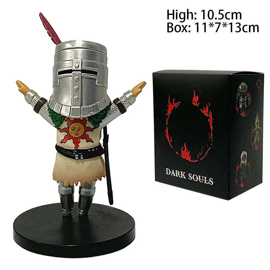 In stock Anime action figure Dark Souls Q version Solaire Artorias Ornstein Fire Keeper, Anime doll, toy model for child gifts