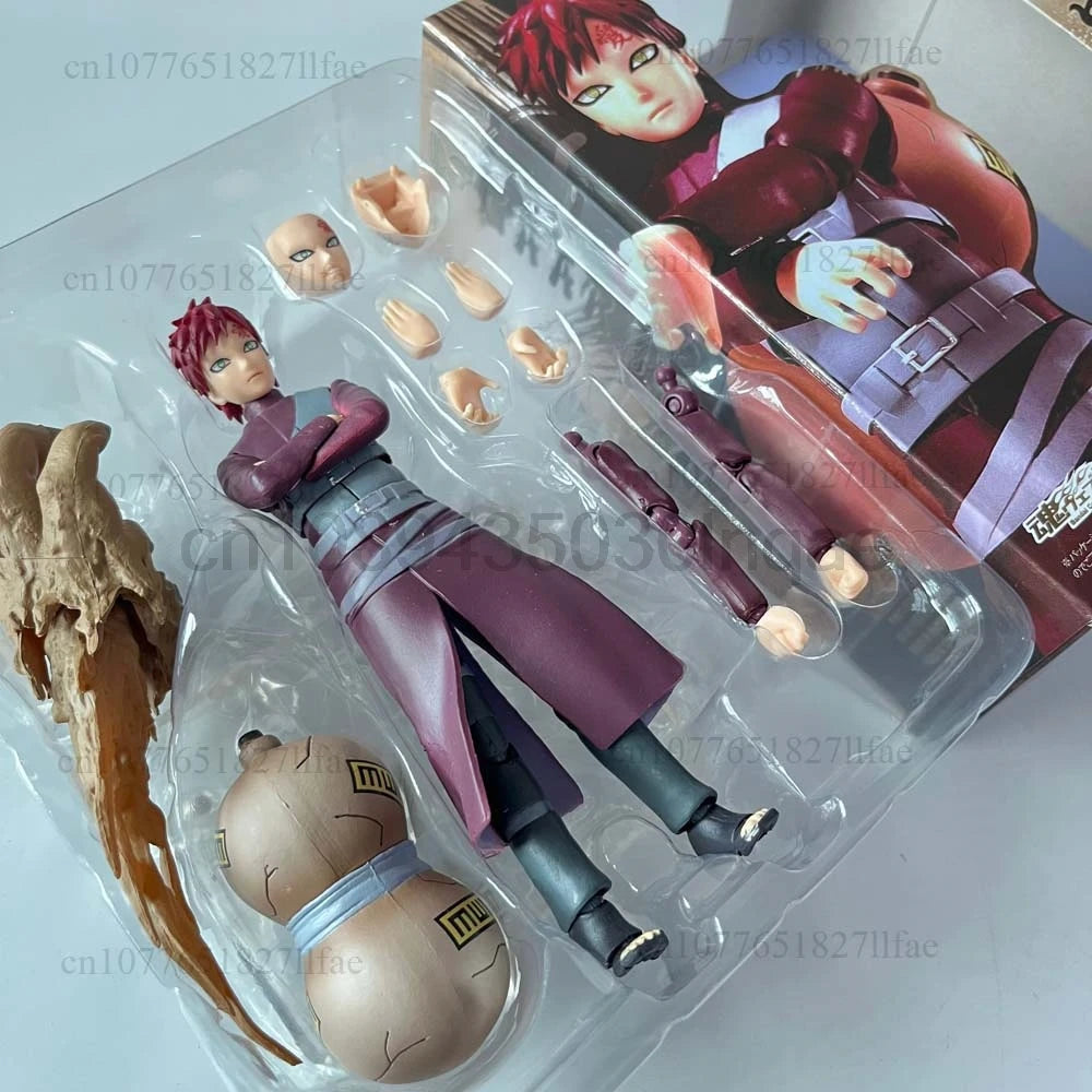 S.H.Figuarts Naruto Figure 15cm Shippuden Gaara SHF Collection Action Figure Model Toys I Love Luo Joint Movable Doll Room Decor