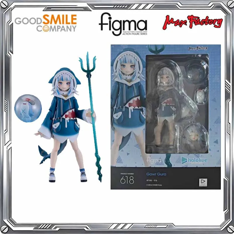 Good Smile Genuine Max Factory figma hololive Anime Hoshimachi Suisei Gawr Gura Shiragane Noel Mori Calliope Action Figure Toys