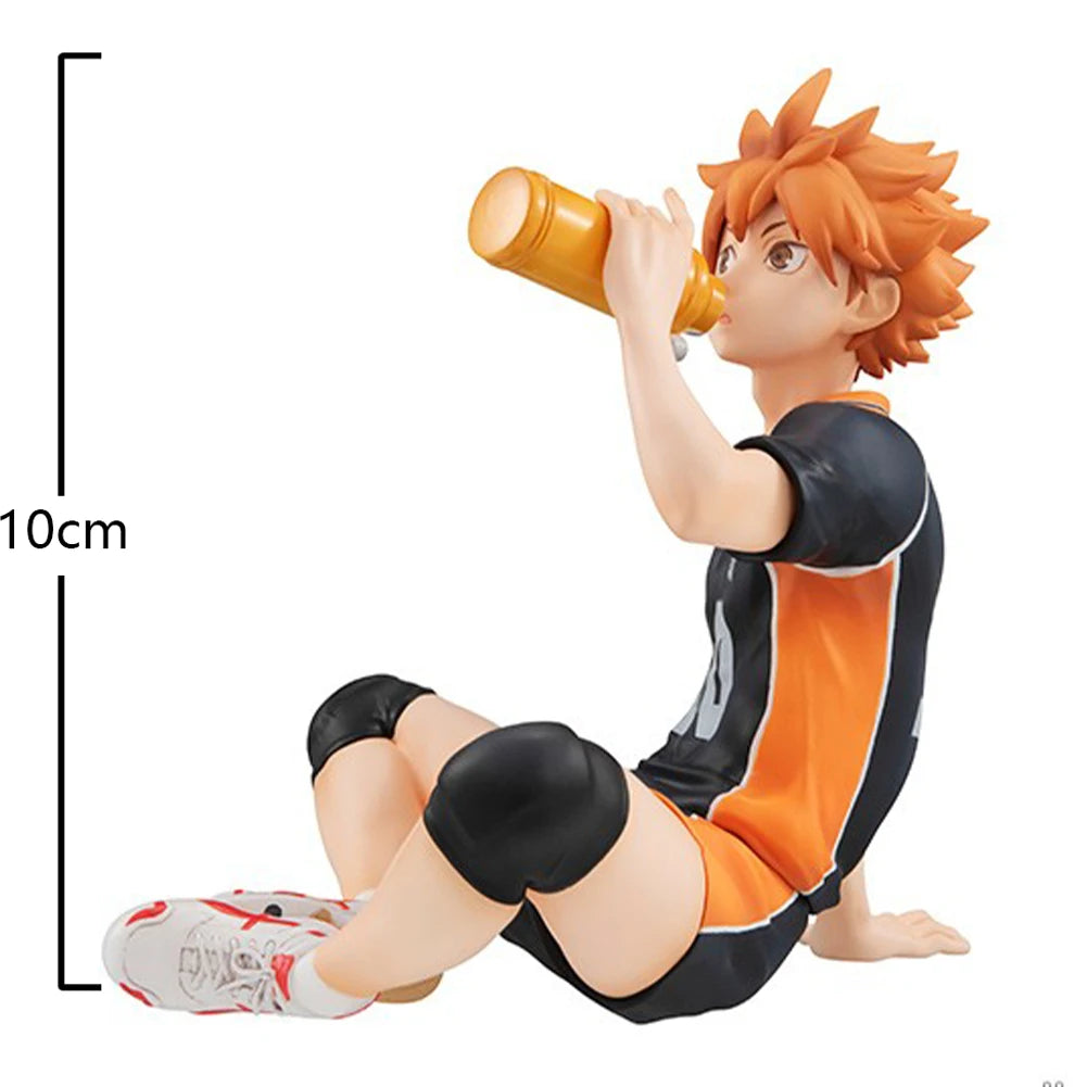 Anime Shoyo Hinata Tobio Kageyama Figure Sitting Pose Action Figure PVC model desktop ornaments Collection child toy Gifts 10cm
