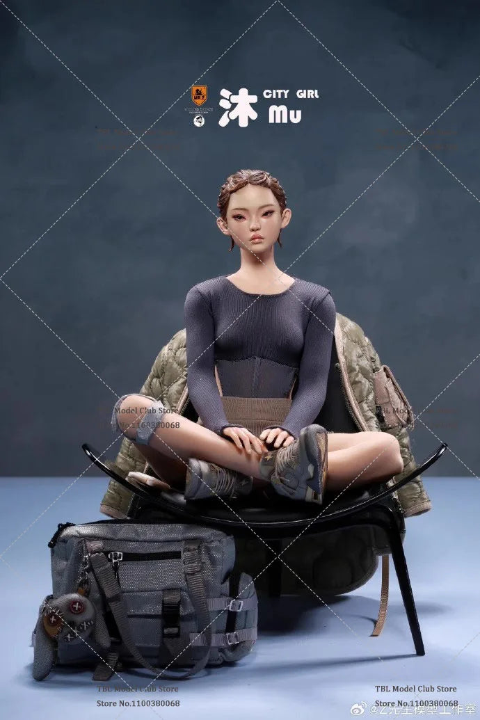 Limited Stock 1/6 Scale City Girl Mu 12 Inch Full Set Movable Action Figure CG001A MR.Z Beautiful Girl Model Toy for Collectors