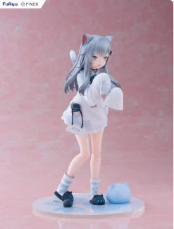 -In Stock Original F:NEX Nacho Cat 22cm Anime Decorative Cute Figure 1/7 Statue Model Collection