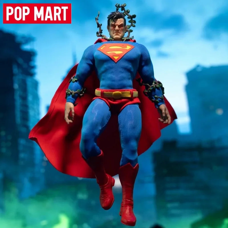 POPMART & GONG Batman Hush Superman 1/12 Scale Articulated Collectible Action Figure Fabric Outfit Model Toys For Collectors