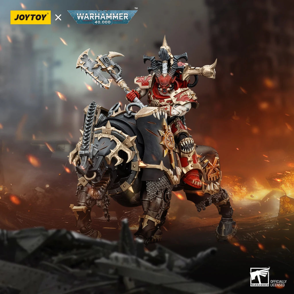 JOYTOY Warhammer 40K 1/18 Actionfigur World Eaters Lord Invocatus Anime Figuren Spielzeug Modell