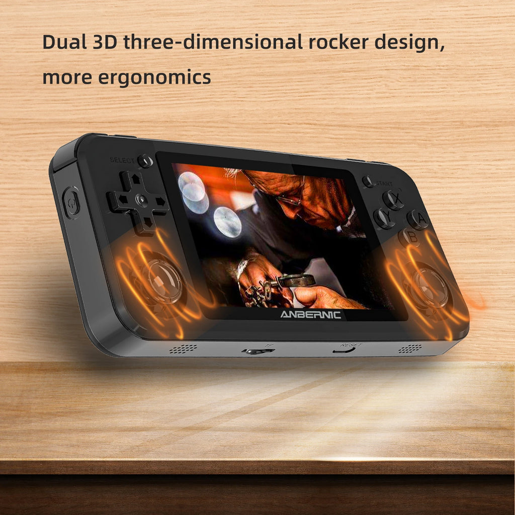 ANBERNIC RG351P Handheld Retro Game Console RK3326 3.5 Inch IPS Screen 64G TF Card 2500 Classic Games 3500 mAh