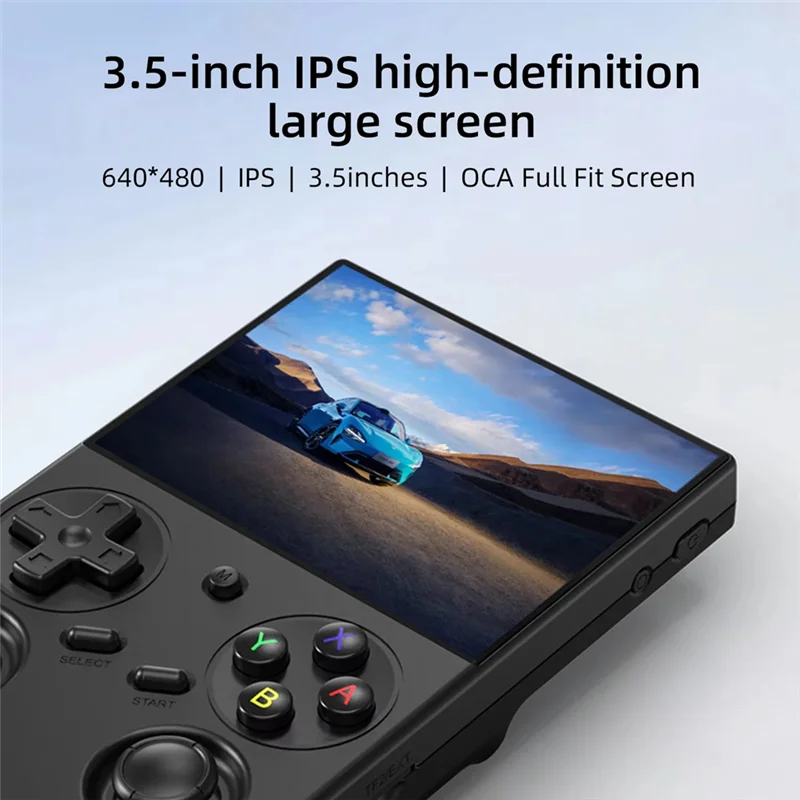 Handheld Retro Game Console 3.5 Inch IPS Screen Linux System Built-In 64G TF Card