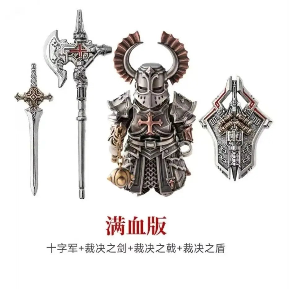 In Stock Mech Judge Pendant Chinese Style Metal Man Handheld Item Workstation Detachable Play Figure Desktop Collection Gift Toy