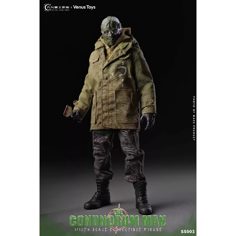 In Stock Six Feet Lane Studio x Venus Toys 1/12 Charming SS003 Riddler Action Figure Collectible Toy
